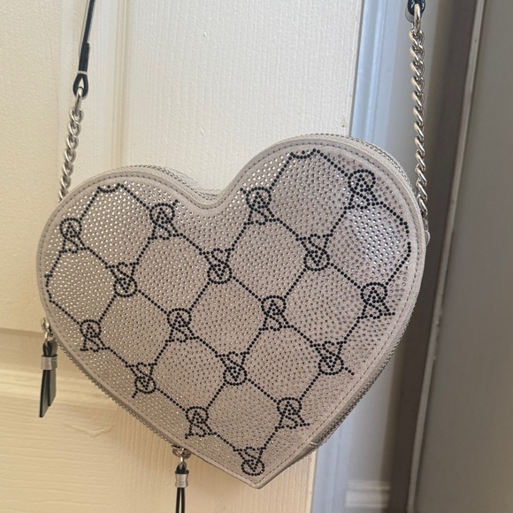 Victoria's Secret Heart-Shaped Crossbody Bag - Gray - Picture 2 of 4